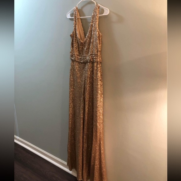 Gold sequin dress - Picture 5 of 7